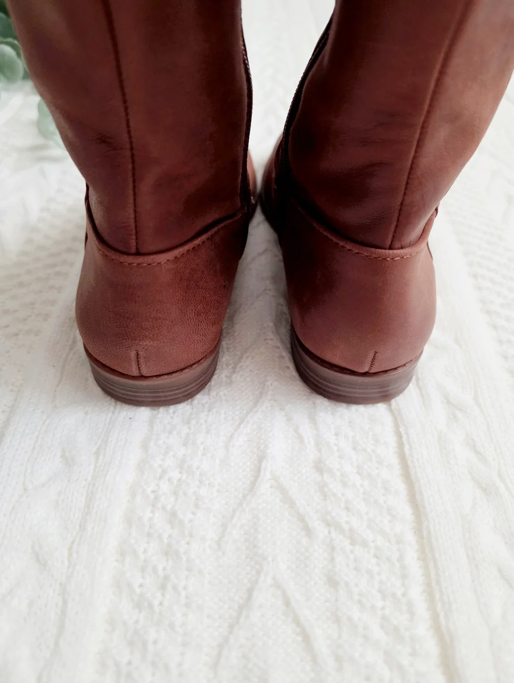 GB Girl Brown Genuine Leather Riding Boots Size 3M